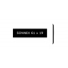 Sonex 61mm x 19mm - Schwarz eloxiert