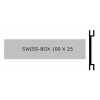 Swiss-Box 100mm x 25mm - Farblos eloxiert