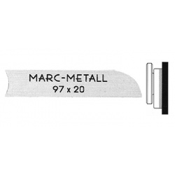 Marc-Metal 97mm x 20mm - Farblos eloxiert