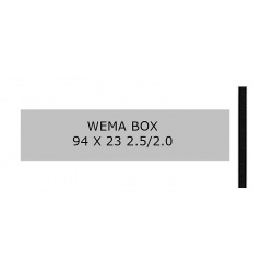 Wema-Box 94mm x 23mm - Farblos eloxiert