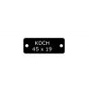 Koch 45mm x 19mm - Schwarz eloxiert