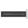 Schweizer 119mm x 25mm - Schwarz