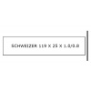 Schweizer 119mm x 25mm - Weiss